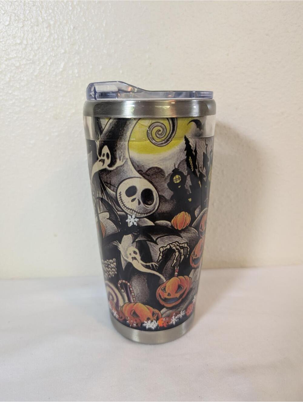 Nightmare Before Christmas HOGG 20 oz Stainless Steel Snow-globe Travel Tumbler